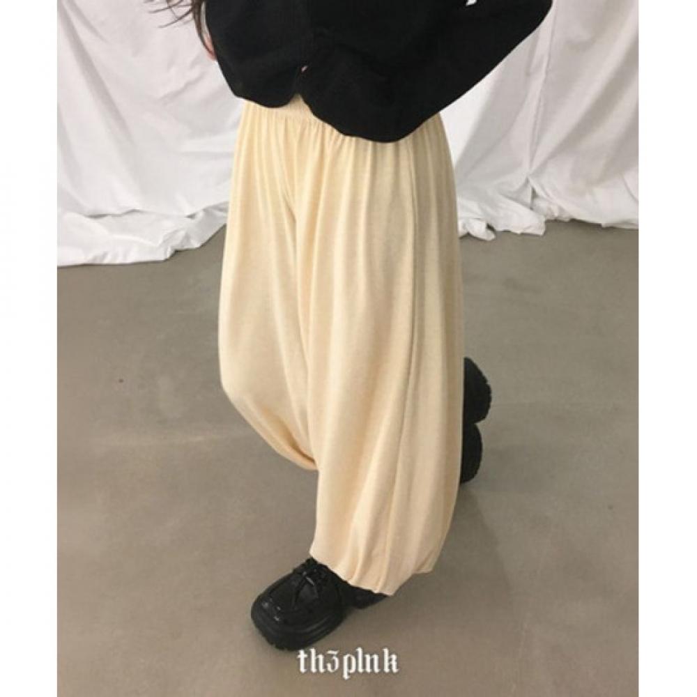 The Pink Women S Rend Banding Harem Wide Balloon Jogger pantS