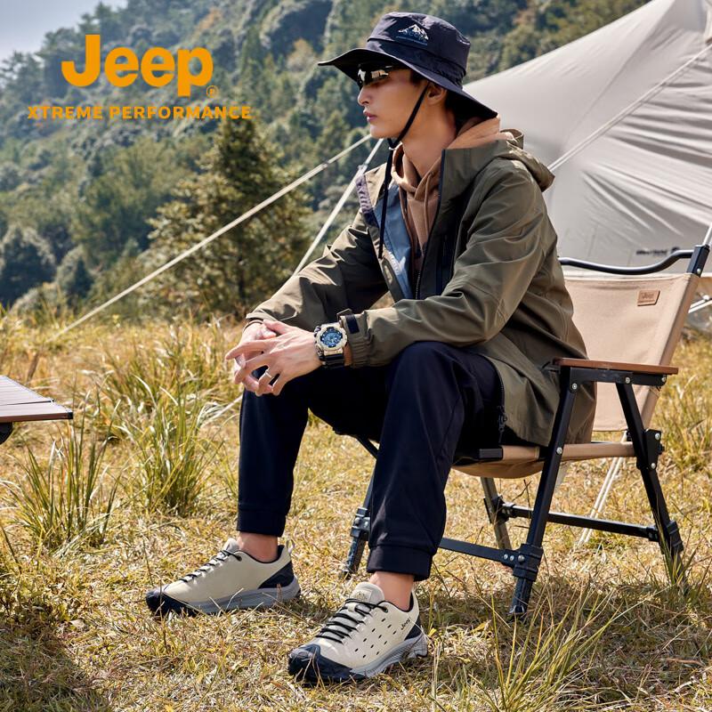 Jeep Men's Shock-Absorbing Breathable Business Casual Hiking Shoes
