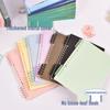 A5 Non-Burr Ring-Bound Removable Coil Thick Loose-Leaf Notebook for Junior High Students