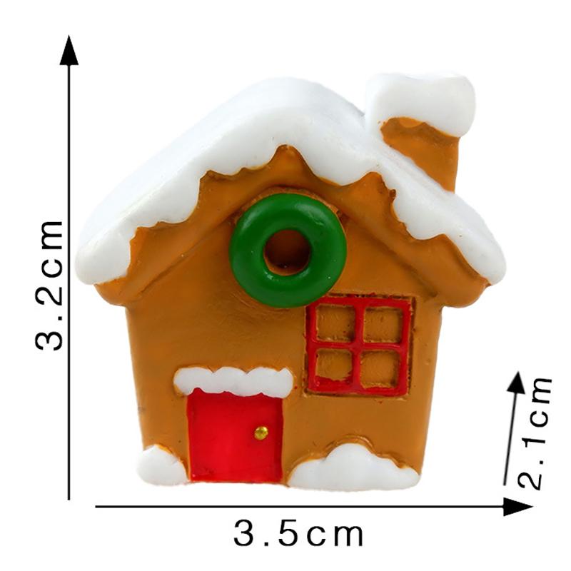 Cartoon Christmas Tree Snowman Santa Claus Micro Landscape Resin Decoration Ornaments Dollhouse Cute Gardening Accessories