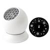 Led Snowflake Christmas Ambient Projector Light Lenses 360 Rotating Base For Bedroom Party Living Room Decor