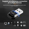 USB Bluetooth 5.4 Dongle Adapter for PC Speaker Wireless Mouse Keyboard Music Audio Receiver Transmitter Drive Free