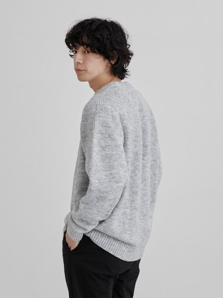 Cohen Washable Kyushin Pattern Crew Neck Knit Pullover 75306460072 7950 NAVY(79) M