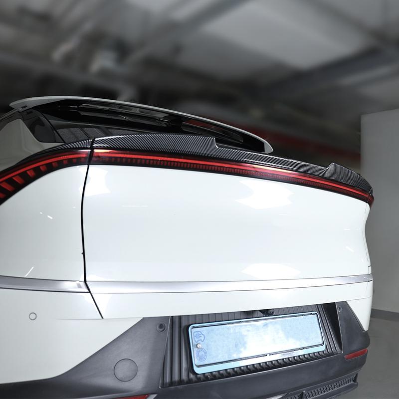 For Kia EV6 -2024 Auto Black Spoilers Rear Roof Trim Strip Trunk Top Wings Cover Trim Exterior Accessories