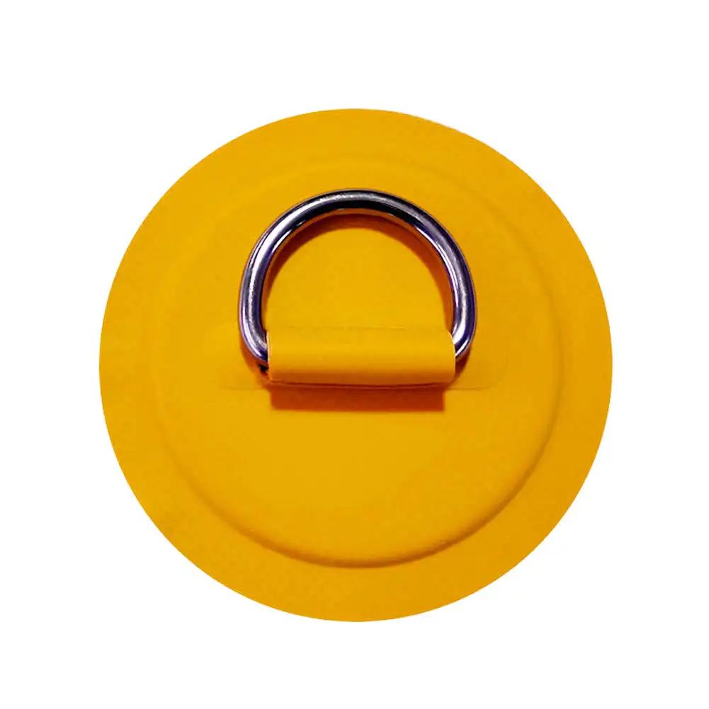 1PC Surfboard Dinghy Boat PVC Patch Stainless Steel D Ring Deck Rigging Rope Ring Buckle Kayaking Inflatable Boat Accessories