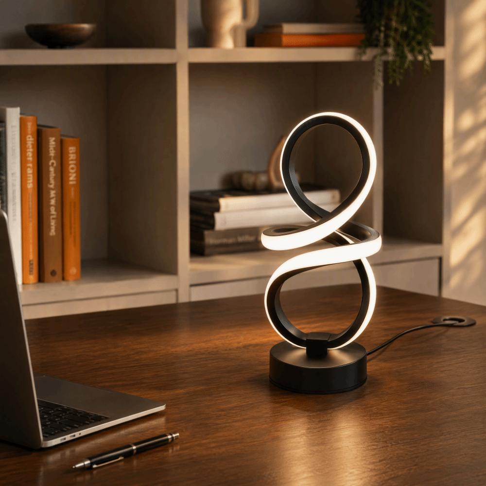 USB Powered Desk Lamp Dimmable Brightness Nightstand Lamp Modern Bedside Lamp  Beauty Salon