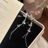 Korean Shiny Zircon Butterfly Tassel Earrings: Luxurious, High-End Studs for Women (2026 Design)
