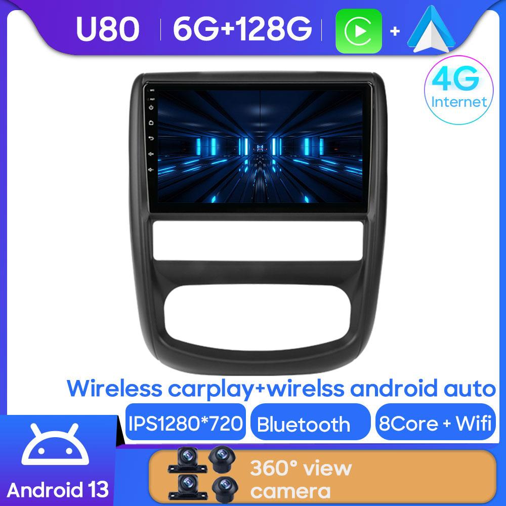 Android 14 Car Radio For Renault Duster 1 2010 - 2015 Multimedia Stereo Video Player Carplay Auto Navigation GPS 360 Camera QLED