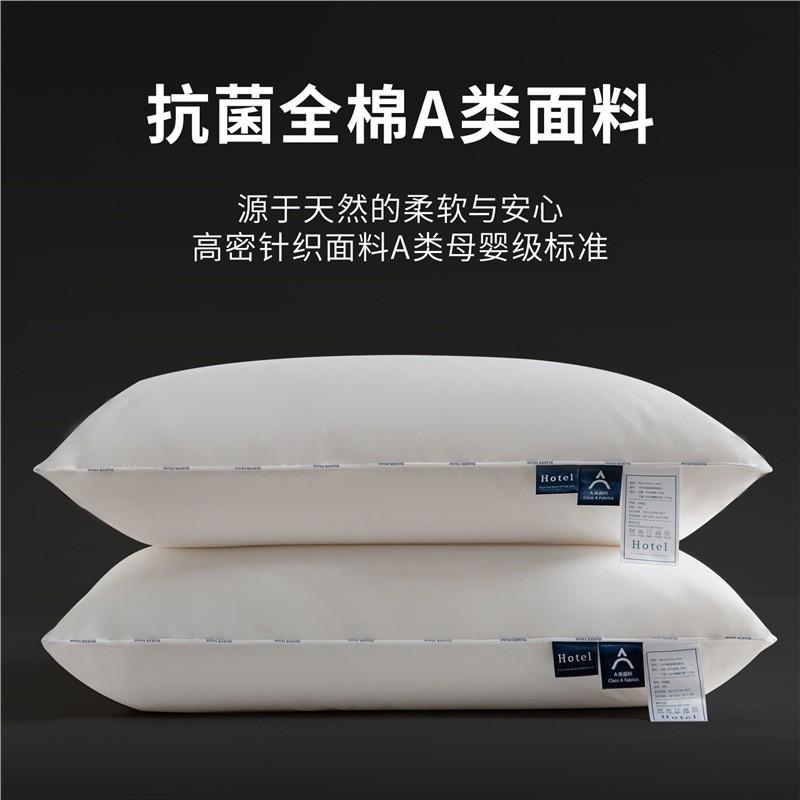 Premium Cotton Pillow Adults Single Use Orthopedic Neck Support Sleep Hotel Grade
