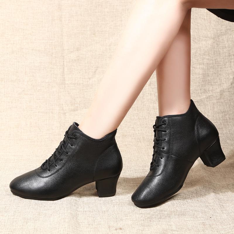 Women's Soft Sole High-Top Latin Ballroom Dance Boots