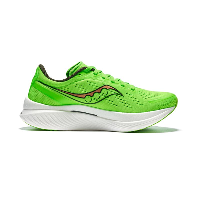 Saucony Cushioning And Breathable Low top Carbon Plate Retro Running Shoes Men's Green Gold Saucony S20756-36