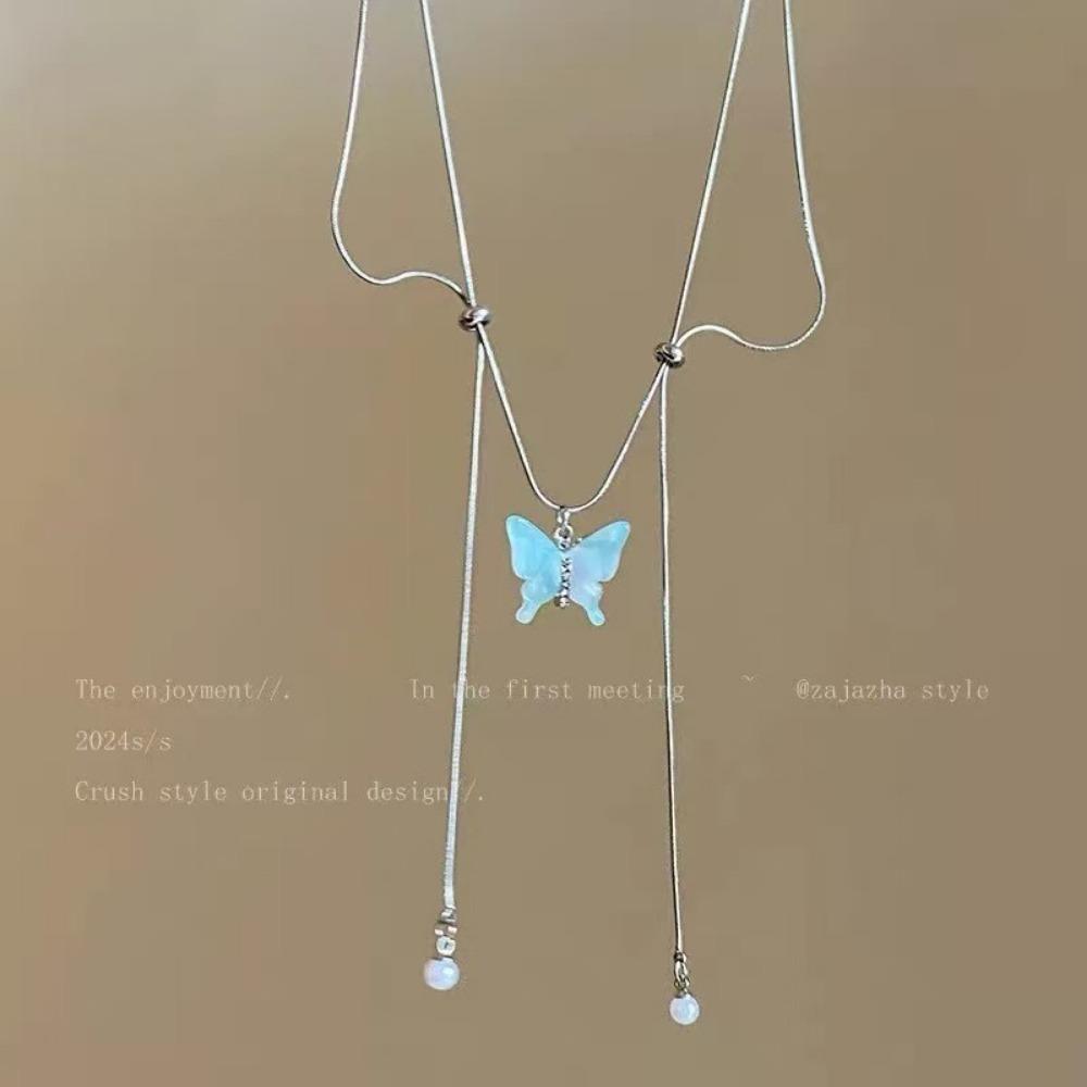 Super Fairy Bow Necklace, Light Luxury Temperament, Exquisite Niche Design, Simple and Versatile Necklace