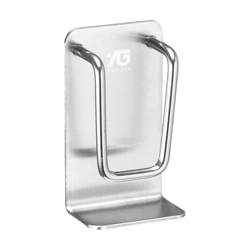 

304 Stainless Steel Basin Hanger Adhesive Bathroom Storage Rack Wall Hook A