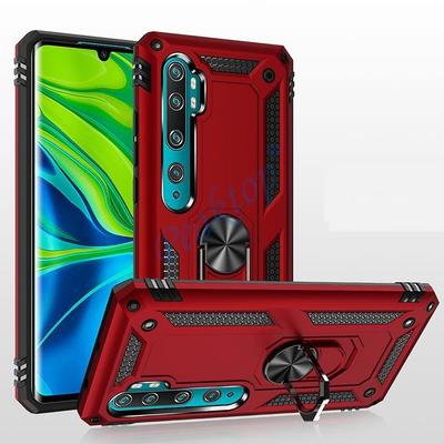 Funda a prueba de golpes con armadura para Xiaomi Mi Note 10 Lite Note10 Pro 10Lite 10Pro Funda protectora militar con anillo para coche