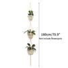 Vintage Macrame Hanging Baskets Cotton Handmade Flowerpot Net Plant Hanger Holder Basket Garden Home Planter Wall Decor