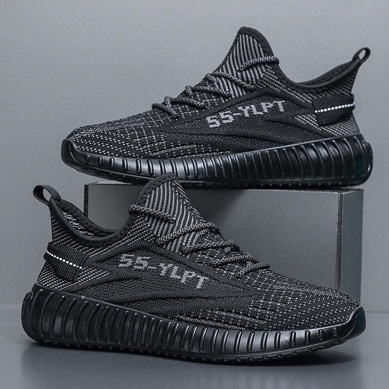 Breathable fly-woven men's shoes lightweight men's autumn mesh breathable trendy shoes mesh shoes