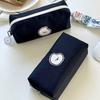 Schattige Hond Make-uptas Kawaii Schrijfwaren Canvas Make-uptas Grote Capaciteit Etui Reisorganisator Schoolbenodigdheden