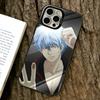 Gintama Phone Case For iPhone 17,16,15,14,13,12,11 Plus,Pro Max,XS,Colorful Silver Black Cover