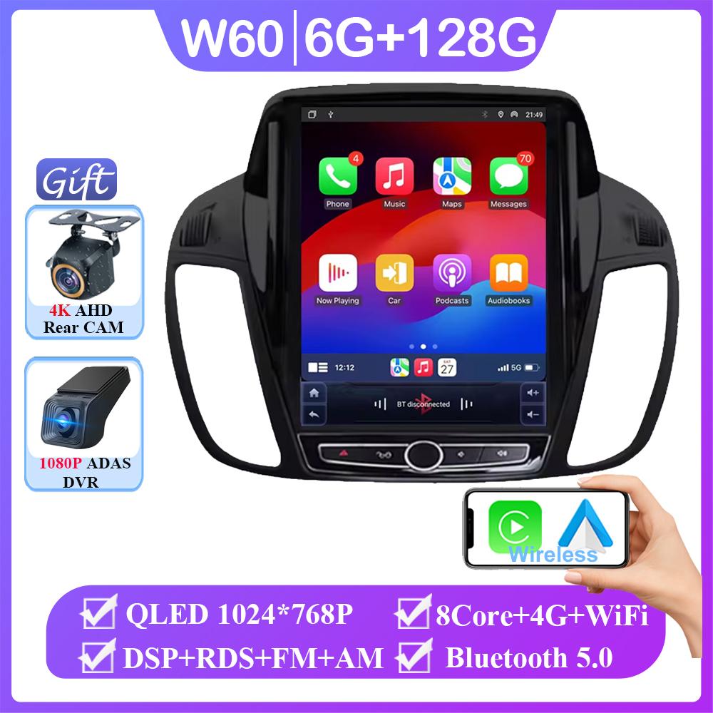 Android 14 For Ford KUGA C-max Escape 2013 - 2015 Style Tesla Navigation Car GPS Auto Radio Stereo Car Multimedia Player No 5G