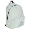 Adidas Recycled Polyester Backpack Unisex Linen Green & Metallic Silve