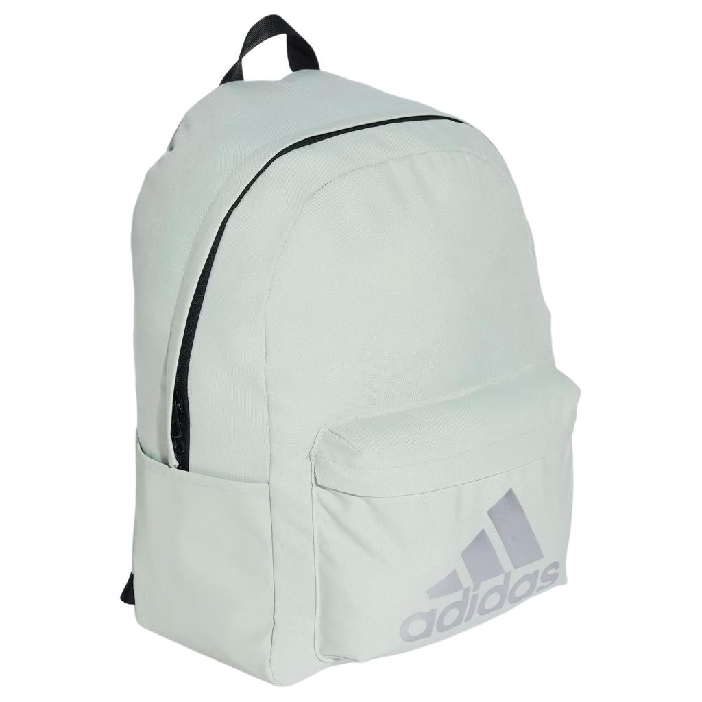 Adidas Recycled Polyester Backpack Unisex Linen Green & Metallic Silve