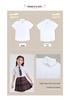 Kids' Summer White Collared Short-Sleeve Shirt - Primary School Uniform