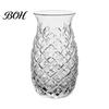Juice Glass Cup Pineapple Shape Cocktail Glass, 480ml Embossed Tumbler for Hot And Cold Drink Beverages, Creative Bar Glassware Whiskey, Vintage Home