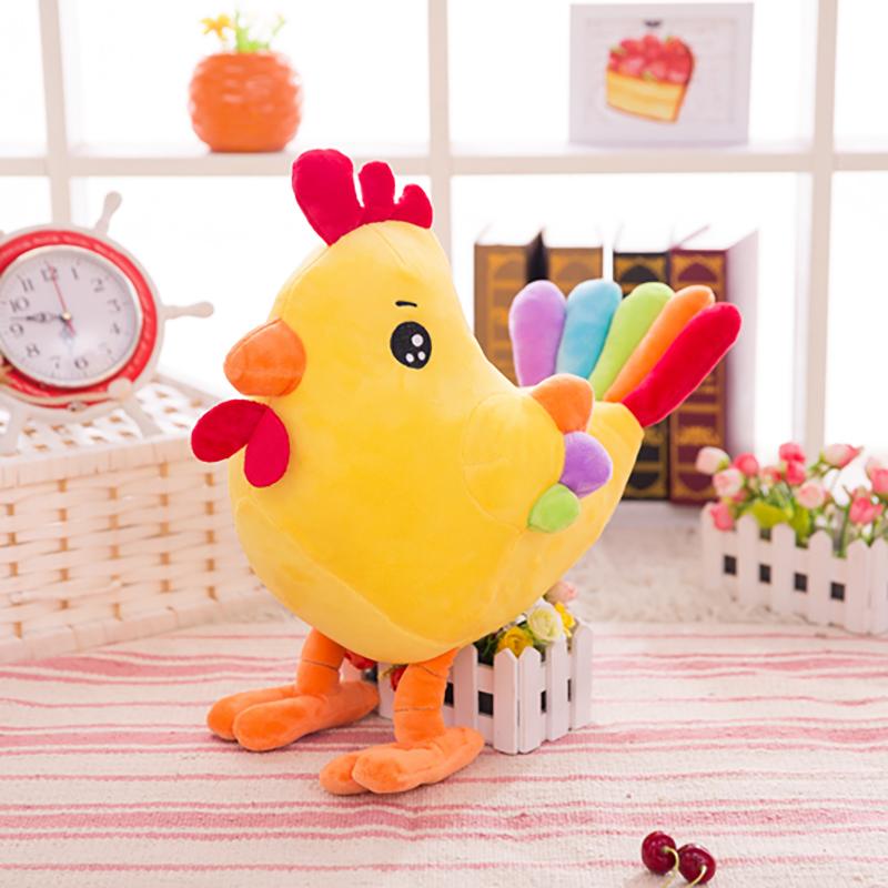 25~45Cm Adorabile Colorato Gallo Peluche Articolo Giallo Pulcino Imbottito Verticale Creature della Fattoria Peluche Sorpresa di Compleanno