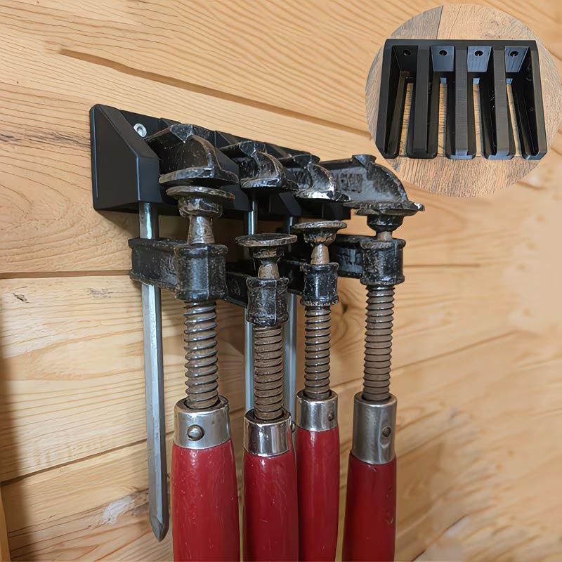 Can Store 4 Hold-Down Bar Fixtures-Wall Mounting Tool Rack Storage And Finishing Tools Diy Utility Shelves With Screws