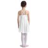 Girls Chiffon Ballet Leotard Dress Elegant Dancewear for Ballet Performances Practice