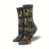 1 Pair New Halloween Creative Funny Pumpkin Jacquard Socks for Men and Women Lovers Socks.