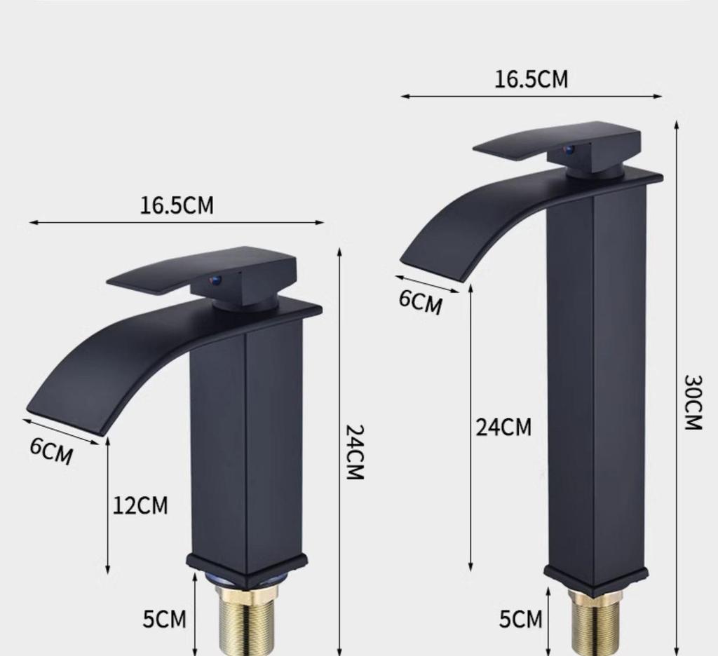 Stainless Steel Basin Faucet Square Hot and Cold Dual-use Household Bathroom Kitchen Faucet
