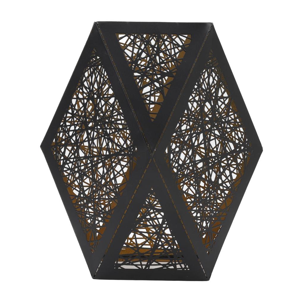 Schmiedeeisen Hohl Lampenschirm Modern Stilvoll Ausgehöhlter Lampenschirm Metall Pendellampenschirm für E27 E26 Glühbirne