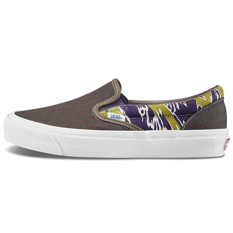 

Кроссовки унисекс слипоны Vans OG LX смешанного камуфляжа, зеленые VN0A3AV7VYT