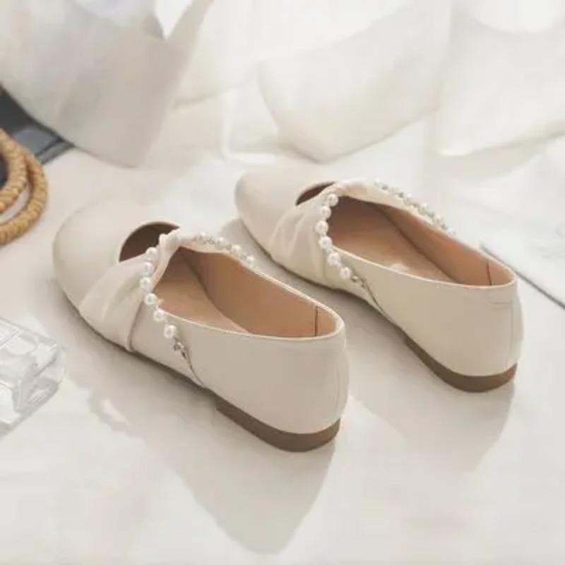 

Модная женская обувь Мэри Джейн 2024 года, летняя, новая, повседневная, универсальная, простая, легкая, удобная, на плоской подошве с узлом-бабочкой для женщин 39