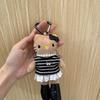 Cute Long-Legged Kitty Plush Pendant with Changeable Skirt - Ins Style Doll Keychain for Backpacks