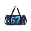 Colorful Number 67 Large Capacity Luggage Bag for Boy/Girl Best Gift 2D Cartoon Travel Duffels Outdoor Fitness Bag for Children