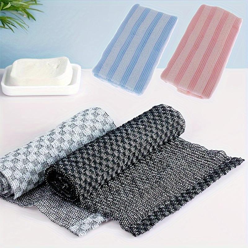 1 stuks Japanse Exfoliërende Badhanddoek - Dubbelzijdige Schrob- en Massagespons, Geschikt voor Douche, Rugschraper voor Mannen en Vrouwen, Essentiële Dagelijkse Verzorging