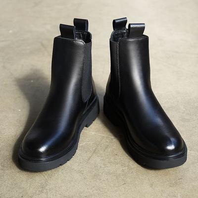 Chelsea Boots Trendy Harbor Fashion Fashion Boots Season Street Trend Retro Knight Locomotive Boots