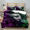 Clown villain 3pcs Bedding Set,Including 1pc Duvet Cover And 2pcs Pillowcases Perfect Gift for Christmas,Ideal for Bedroom, Dormitory
