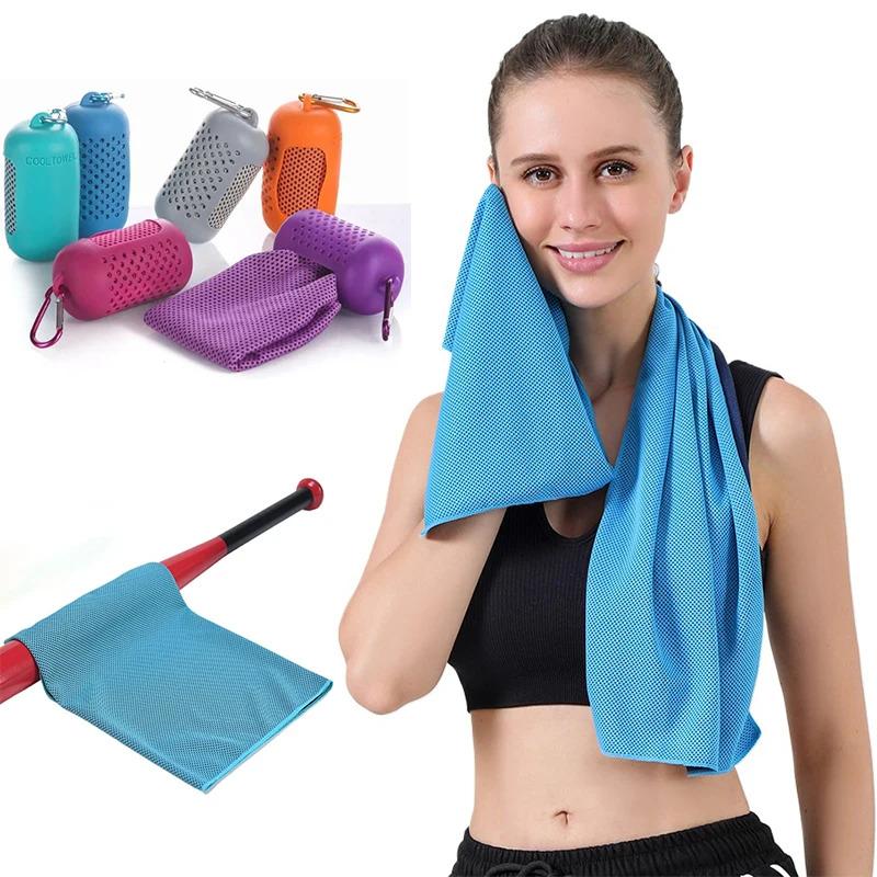 Swimming Towels Summer Sweat Absorbing Quick-dry 30x90cm Outdoor Activities Sport Beach Yoga Cool Chill Water Towels Gym Fitness