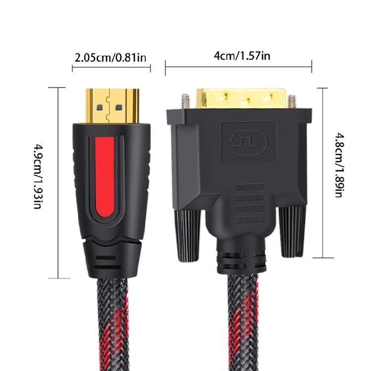 HDTV-compatible DVI Converter Cable HD4K Digital Video Cable Double Shielded For Home Entertainment