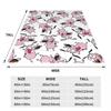 Warm Soft Blanket Travel Cowardly Dog C-Courage Collage Bedding Throws Flannel Bedspread For Home Decor Aesthetic Sofa Bed Cover