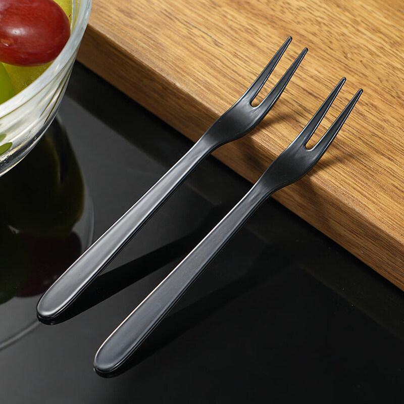 ZISIZ Individually Wrapped Thickened Disposable Plastic Fruit Forks