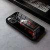 Anime Cool Tokyo Ghoul Vergoldetes Handyhülle Für IPhone 17 Pro Max 16 15 14 Pro Max 13 11 X Xs Xr 8 7Plus Glasabdeckung
