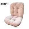 Seat Cushion with Ties Chair Back Support, Cozy Plush Dining Pad Straps Ties, Soft Warm for Office Chairs Ergonomic