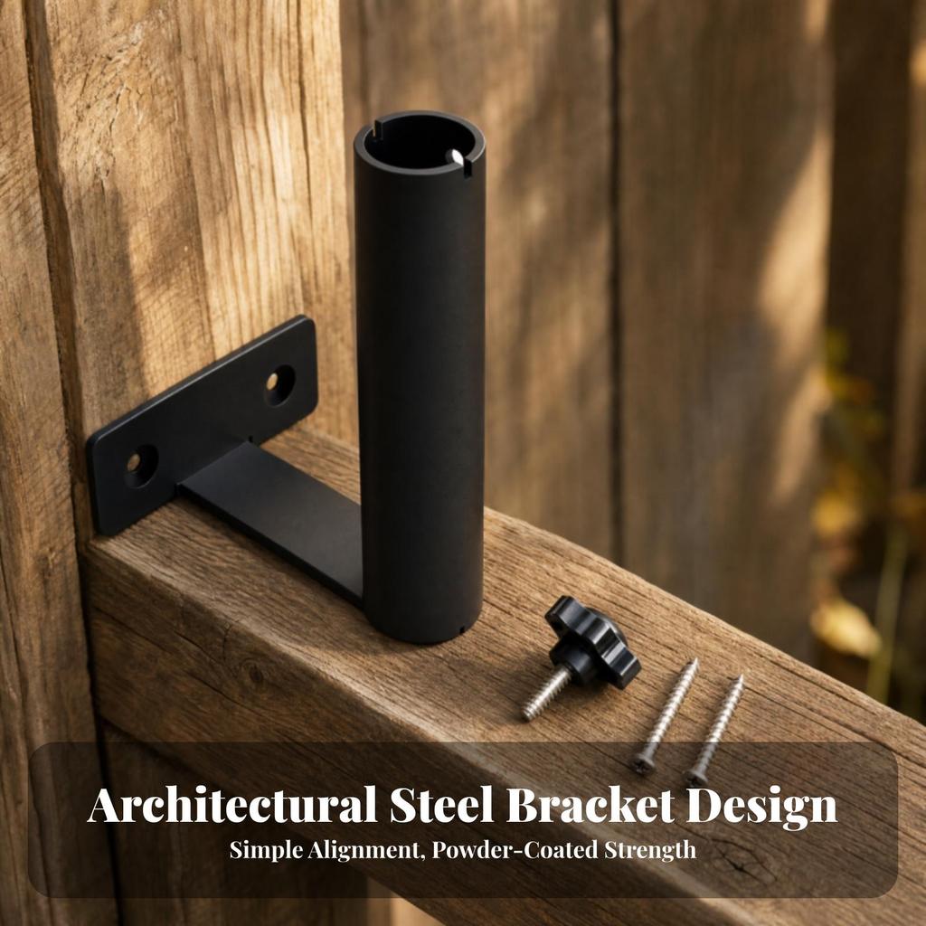Antenna Wall Mount Outdoor Bracket with Mounting Screws Rust-Resistant