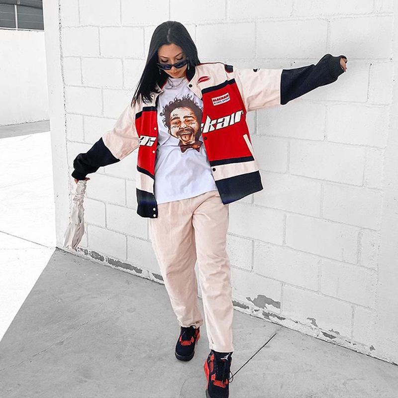 2023 Autumn/Winter Sporty Style Three-Color Casual Long-Sleeve Motorcycle Windbreaker Jacket.