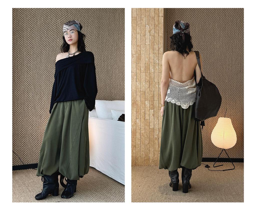 Bohemian Nomad Style Lightweight Summer Pants for Women