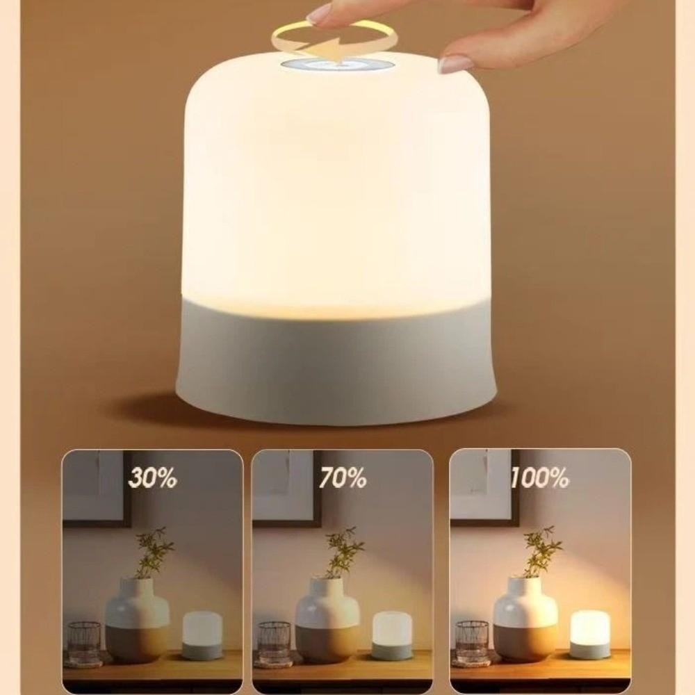 Creative Touch screen LED Night Light Bedroom Decor Soft Light Touch Night Lamp Gift USB Rechargeable Table Lamp Bedroom